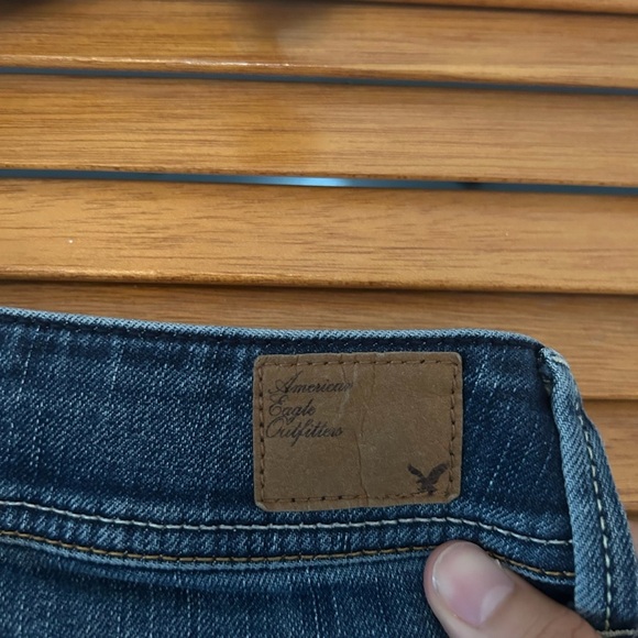 American Eagle Women’s Original Boot Stretch Blue Denim Jeans Sz 6 - Picture 7 of 7